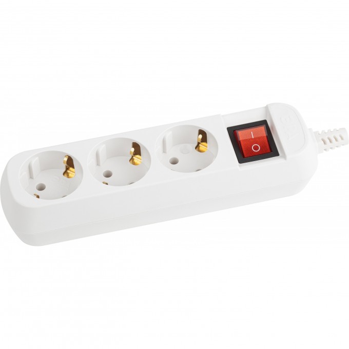Колодка ЭРА KX-3es 3 розетки с заземлением с выключателем B0028342 Колодка ЭРА KX-3es 3 розетки с заземлением с выключателем B0028342