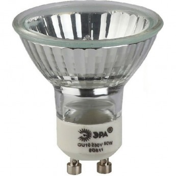Лампочка галогенная ЭРА GU10-JCDR MR16-50W-230V GU10 50Вт софит теплый белый свет