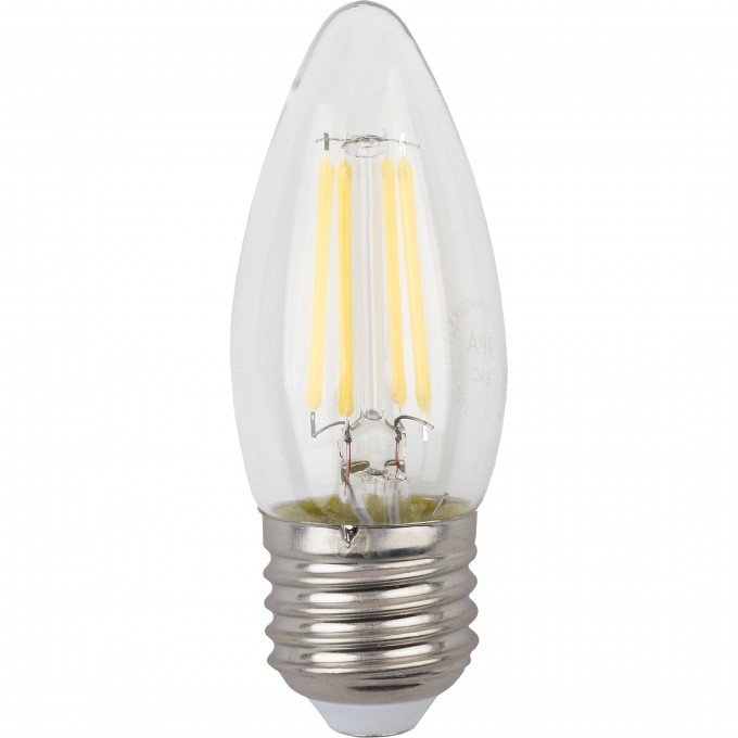 Лампочка светодиодная ЭРА F-LED B35-9w-827-E2 Е27 / Е27 9Вт филамент свеча теплый белый свет B0046993 Лампочка светодиодная ЭРА F-LED B35-9w-827-E2 Е27 / Е27 9Вт филамент свеча теплый белый свет B0046993