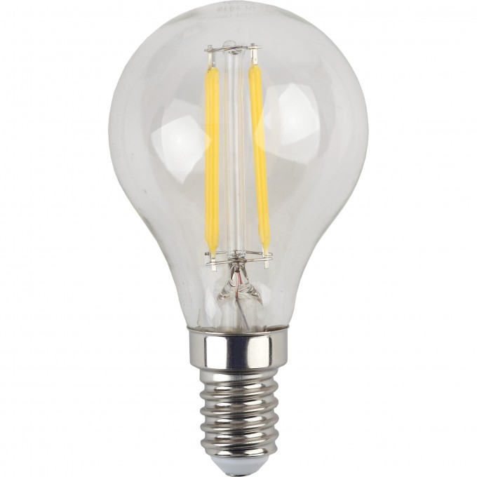 Лампочка светодиодная ЭРА F-LED P45-11W-827-E14 Е14 / Е14 11Вт филамент шар теплый белый свет B0047012 Лампочка светодиодная ЭРА F-LED P45-11W-827-E14 Е14 / Е14 11Вт филамент шар теплый белый свет B0047012