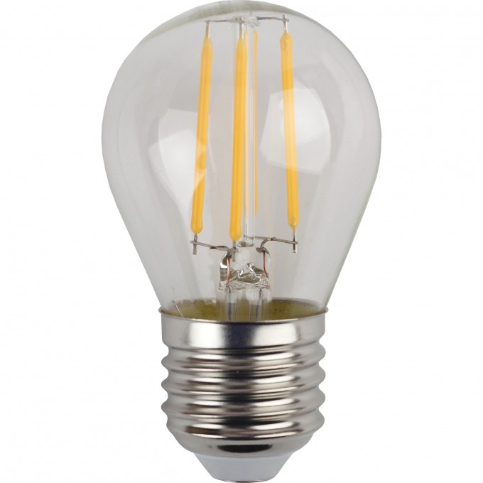 Лампочка светодиодная ЭРА F-LED P45-11W-840-E27 Е27 / Е27 11Вт филамент шар нейтральный белый свет B0047015 Лампочка светодиодная ЭРА F-LED P45-11W-840-E27 Е27 / Е27 11Вт филамент шар нейтральный белый свет B0047015