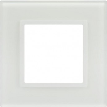 Рамка для розеток и выключателей ЭРА ELEGANCE Б0065832 14-5101-01М на 1 пост стекло матовый белый Рамка для розеток и выключателей ЭРА ELEGANCE Б0065832 14-5101-01М на 1 пост стекло матовый белый