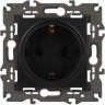 Розетка ЭРА ELEGANCE SCHUKO 14-2102-05 16А IP20 16AX 250В 2P+E защитные шторки антрацит B0034276