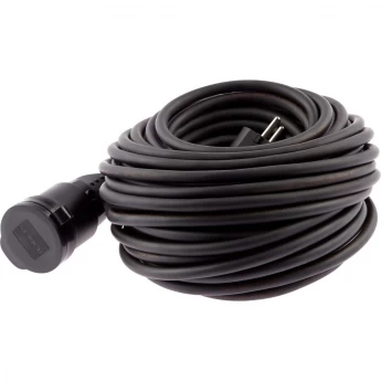 Розетка ЭРА R8-B-IP44 каучуковая c заземлением прямая 16A IP44 черная
