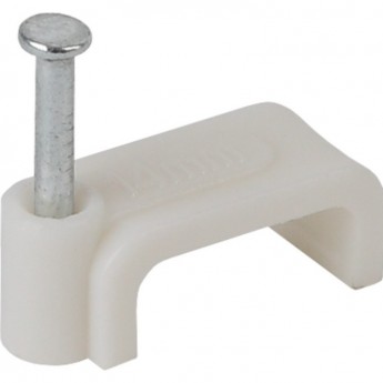 Скоба ЭРА 8мм плоская пластиковая 50шт