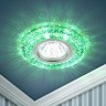 Светильник ЭРА DK LD3 SL/WH+GR декор cо светодиодной подсветкой белый+зеленый прозрачный B0019204