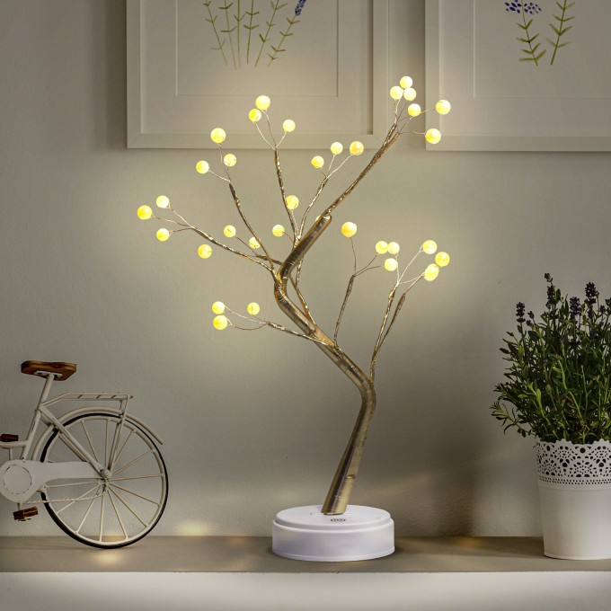 Светодиодная новогодняя фигура ЭРА ЕGNID-36W жемчужное дерево 36 LED B0051949 Светодиодная новогодняя фигура ЭРА ЕGNID-36W жемчужное дерево 36 LED B0051949