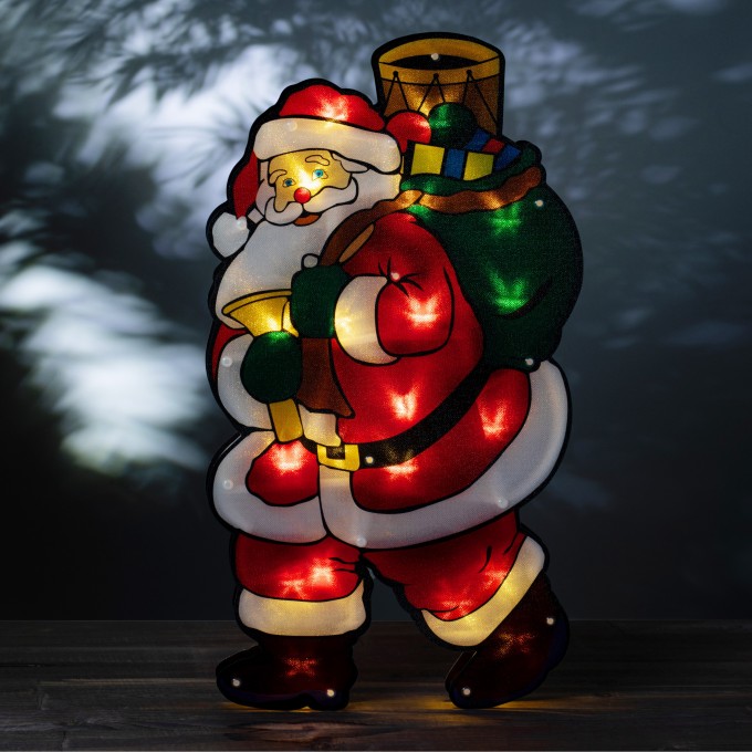 Светодиодная новогодняя фигура ЭРА ENGDS-16 ДЕД МОРОЗ 20 LED 3*ААА B0056007 Светодиодная новогодняя фигура ЭРА ENGDS-16 ДЕД МОРОЗ 20 LED 3*ААА B0056007